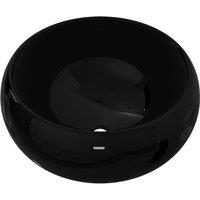 vidaXL Basin Ceramic Round Black 40x15 cm, Black