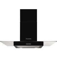 Russell Hobbs RHFGCH901B 90cm Flat Glass Black Cooker Hood