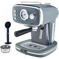Cooks Professional 15-Bar Retro Coffee Machine - Grey, Grey
