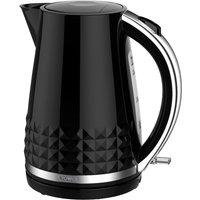 Tower Solitaire 1.5L 3KW Kettle - Black, Black