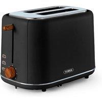 Tower Scandi 800W 2 Slice Toaster - Black, Black