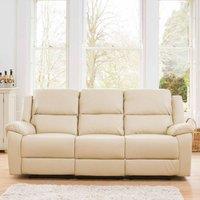 Artemis Home Brookhaven 3 Seat Electric Recliner Sofa - Cream, Cream