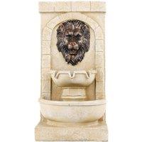 Streetwize Solar Water Feature - Lions Head Fountain, Multi