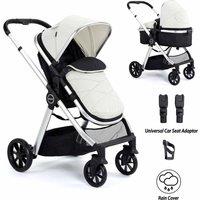 Babymore Mimi Pram & Pushchair - Silver, Silver