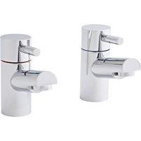 KVIT Plan Basin Pillar Taps Pair