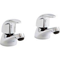 KVIT Koral Bath Pillar Taps Pair