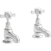 KVIT Klassique Basin Pillar Taps Pair