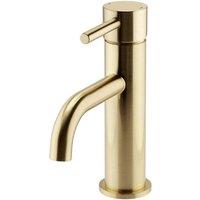 KVIT Ottone Mono Basin Mixer Tap - Brushed Brass
