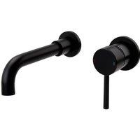 KVIT Nero Round Wall Mounted Basin Mixer Tap