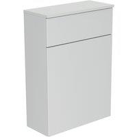 Newland 600mm WC Unit & Worktop - Pearl Grey, Grey