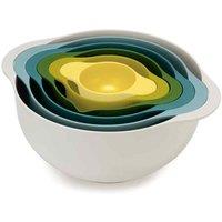 Joseph Joseph Duo 6pc Food Preparation Bowl Set - Opal, White