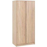 Seconique Malvern 2 Door Wardrobe - Sonoma Oak Effect, Brown