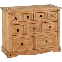 Seconique Corona Merchant Chest - Distressed Waxed Pine, Brown