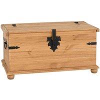 Seconique Corona Single Storage Chest - Distressed Waxed Pine, Brown