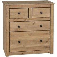Seconique Panama 2 2 Drawer Chest - Natural Wax, Brown