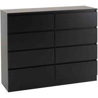 Seconique Malvern 8 Drawer Chest - Black