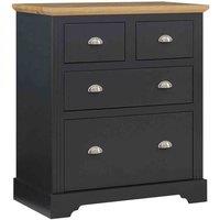 Seconique Toledo 2 2 Drawer Chest - Grey Oak Effect