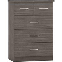 Seconique Nevada 3 2 Drawer Chest - Black Wood Grain