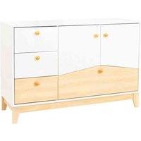 Seconique Cody 2 Door 4 Drawer Storage Unit - White Pine Effect, Multi