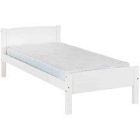 Seconique Amber 3' Bed - White, White