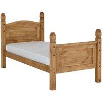 Seconique Corona 3' High End Bed - Distressed Waxed Pine, Brown