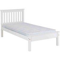 Seconique Monaco 3' Low End Bed - White, White