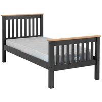 Seconique Monaco 3' High End Bed - Grey Oak Effect, Multi