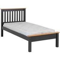 Seconique Monaco 3' Low End Bed - Grey Oak Effect, Grey