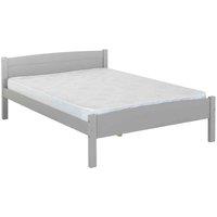 Seconique Amber 4'6inch Bed - Grey Slate, Grey