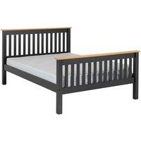 Seconique Monaco 4'6inch High End Bed - Grey Oak Effect, Multi
