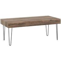 Seconique Troy Coffee Table - Medium Oak Effect Black, Multi