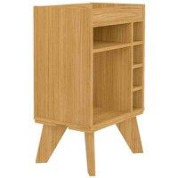 Seconique Naples Mini Bar Side Table - Oak Effect