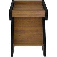 Seconique Naples Z Side Table - Black Pine Effect