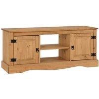 Seconique Corona 2 Door Flat Screen Tv Unit - Distressed Waxed Pine