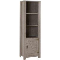 Seconique Zurich 1 Door Bookcase - Grey Wood Grain