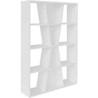 Seconique Naples Medium Bookcase - White, White