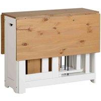 Seconique Santos Butterfly Dining Set - White Distressed Waxed Pine, White