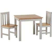 Seconique Ludlow 1 2 Dining Set - Grey Oak Effect, Grey