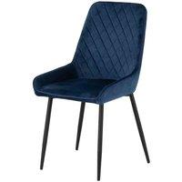 Seconique Avery Dining Chair X 2- Sapphire Blue Velvet