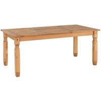 Seconique Corona 6' Dining Table - Distressed Waxed Pine, Brown