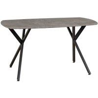 Seconique Athens Rectangular Dining Table - Concrete Effect, Grey