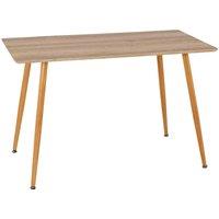 Seconique Barley Dining Table - Oak Veneer Oak Effect, Brown