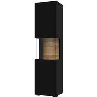 Arte-N ARTE- N Ava 05 Tall Display Cabinet - Oak Wotan Black, Brown