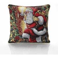 Essential Living Santa 18inch Christmas Cushion, Multi