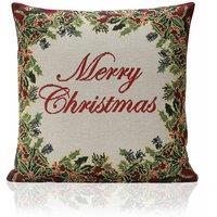 Essential Living Merry 18inch Christmas Cushion, Multi
