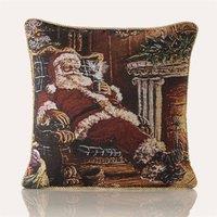 Essential Living Santa Claus 18inch Christmas Cushion, Multi