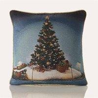Essential Living Spruce 18inch Christmas Cushion, Multi