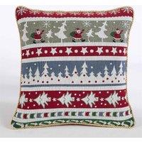 Essential Living Trees 18inch Christmas Cushion, Multi