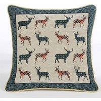 Essential Living Stags 18inch Christmas Cushion, Multi