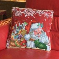 Essential Living Santa & Gifts 18inch Christmas Cushion, Multi